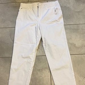 White Cleo ankle jeans